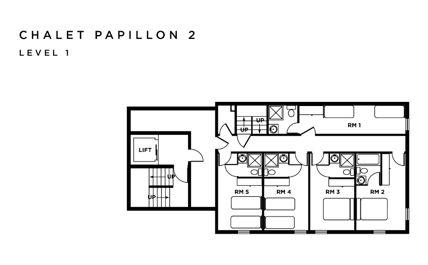 Chalet Papillon 2 La Rosiere Floor Plan 2